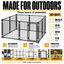 10x10 kennel outdoor finish: rust inhibitor, E-coat and powder coat #size_10x10