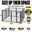 10x10 kennel dimensions: 72 inches high, 120 inches wide and 120 inches deep; 100 square feet #size_10x10