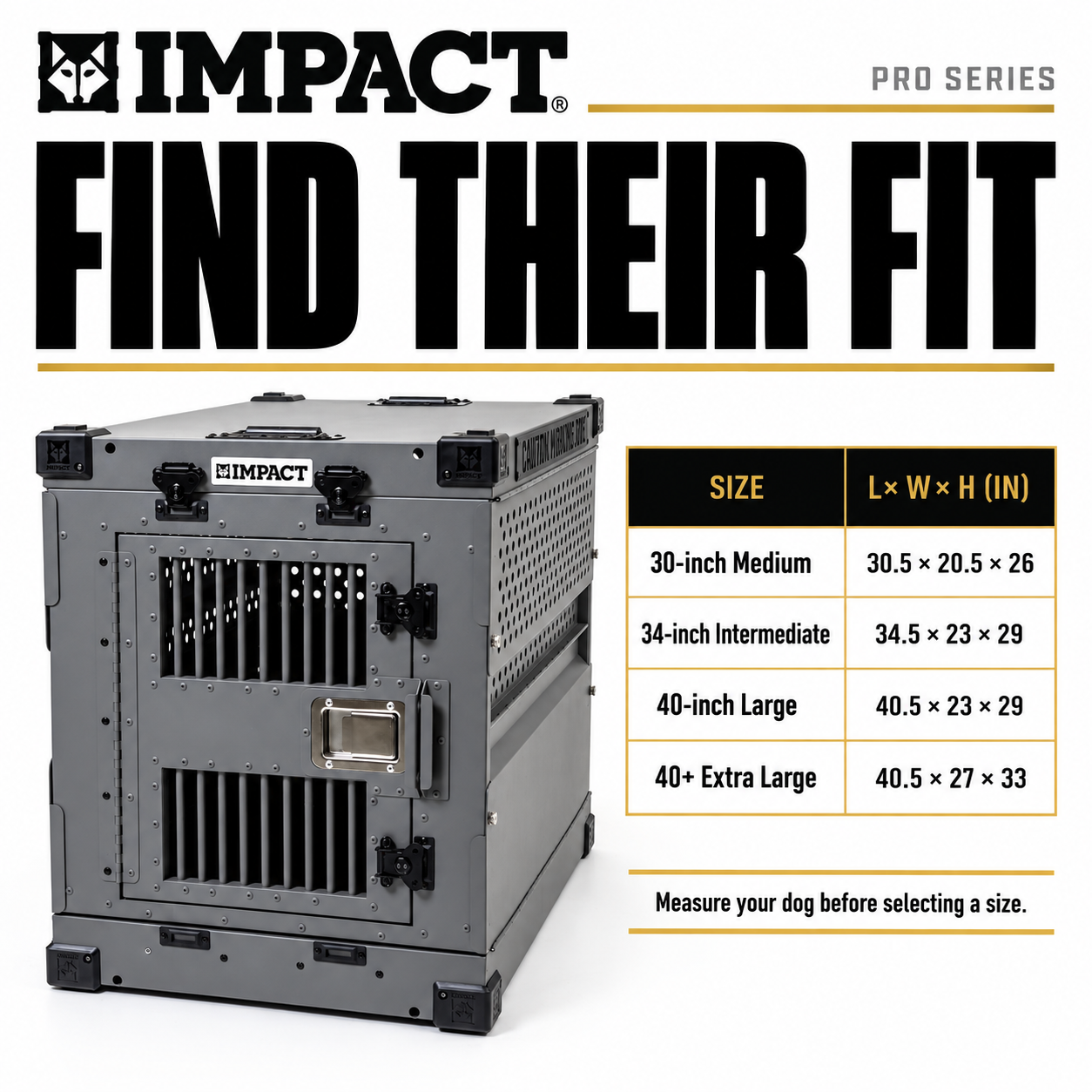 Collapsible Dog Crate - Pro Series