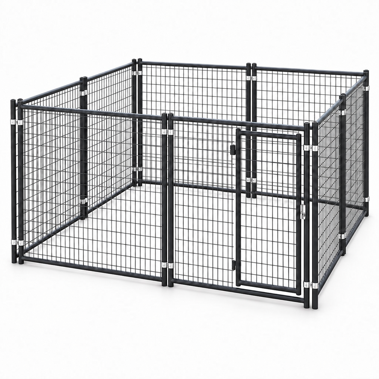 Impact Pro Kennel 10x10, front and side view #size_10x10