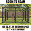 10x10 kennel with 100 square feet of outdoor space and a German Shepherd #size_10x10