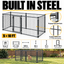 5x10 kennel steel frame and welded wire construction #size_5x10
