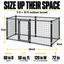 5x10 kennel dimensions: 72 inches high, 120 inches wide, 60 inches deep #size_5x10