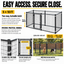 5x10 kennel two-way lockable latch and 30 by 68 inch door opening #size_5x10
