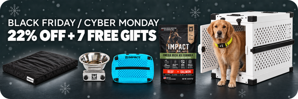 Black Friday / Cyber Monday: 22% off + 7 free gifts. Impact crate and bundle accessories.
