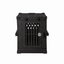 black Collapsible crate with Bar Door, front view