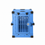 blue Collapsible crate with Bar Door, front view