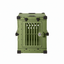 od green Collapsible crate with Bar Door, front view