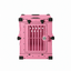 pink Collapsible crate with Bar Door, front view