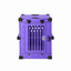 purple Collapsible crate with Bar Door, front view