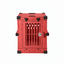 red Collapsible crate with Bar Door, front view