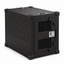 black High Anxiety crate with Bar Door, angled view