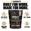 Impact K9 Beef + Salmon formula overview: high-protein, freeze-dried, omega-rich, 4 lb bag