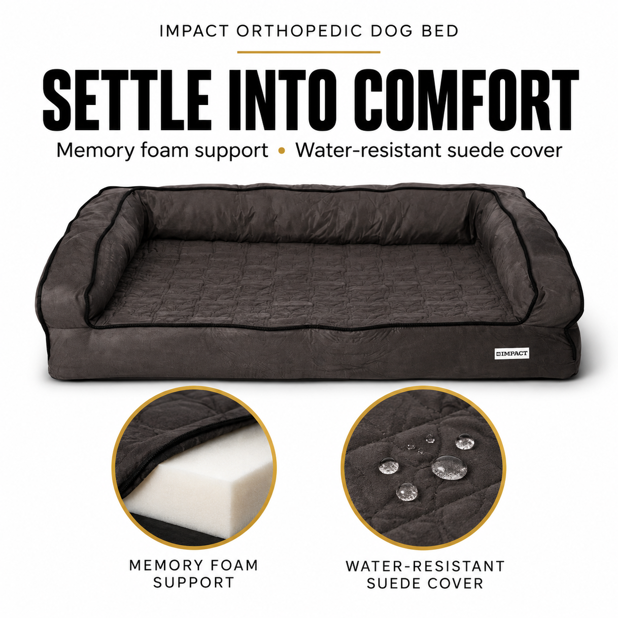 Orthopedic Dog Bed With Memory Foam — Features
