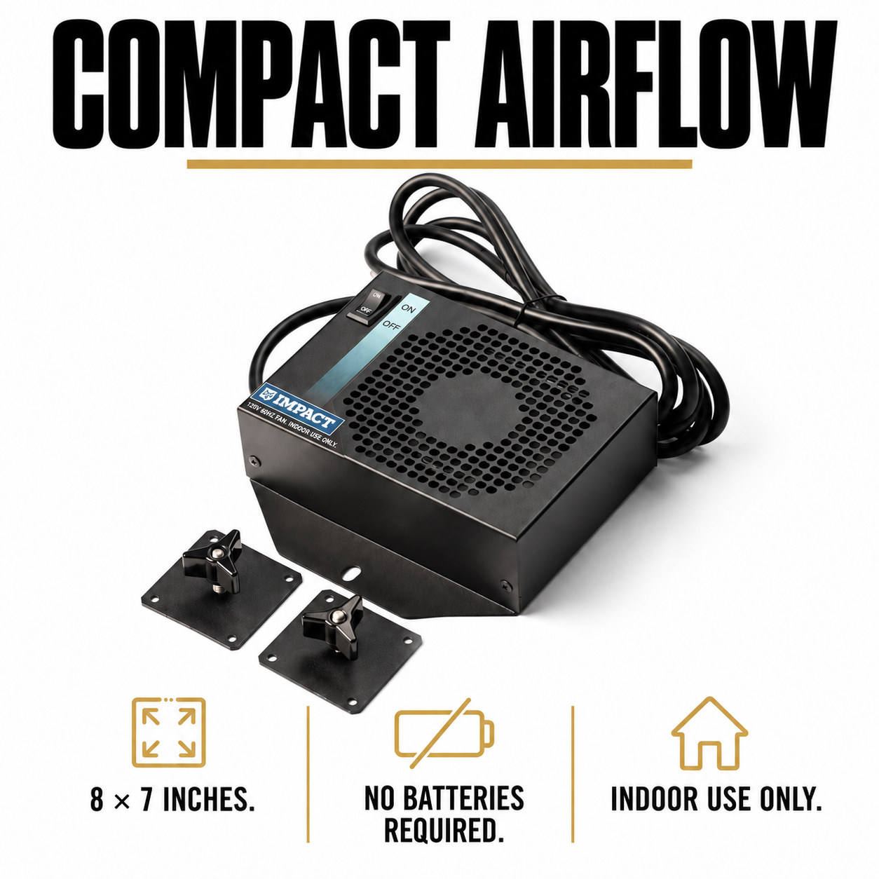 Impact Crate Fan — Fit and Use